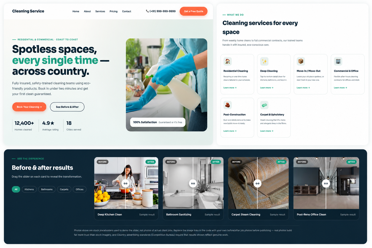 Mobile onboarding UI preview