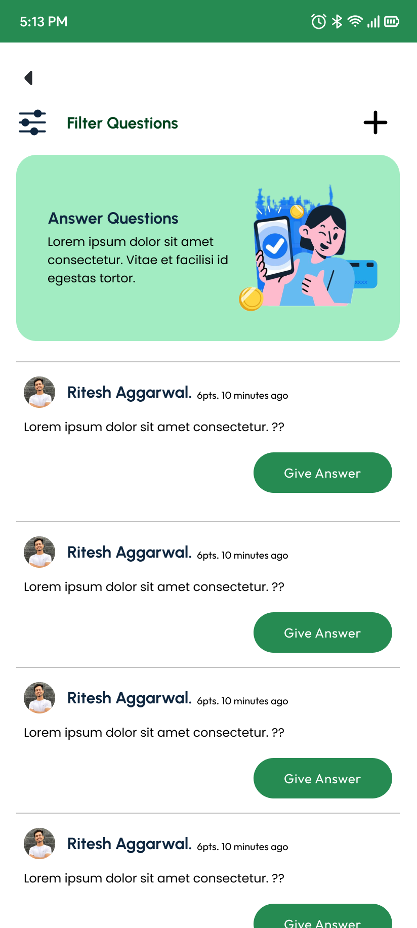 Mobile screen 16